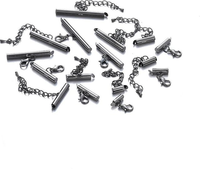 10 Sets Hummerklauen Haken, Armband Endstücke, Verbinder, 10-40mm - Bild 1