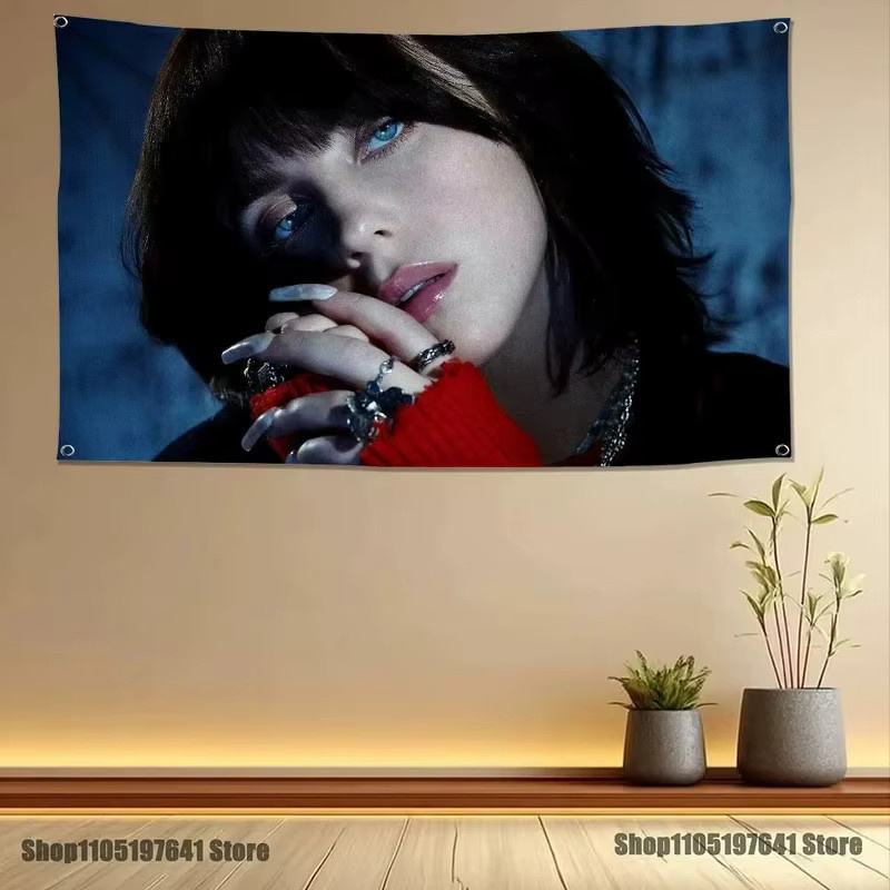 VIKAMA Wandteppich Pop-Sänger Musikstar Wandbehang als Deko für Schlafzimmer und Party, Breite: 60 cm, Höhe: 40 cm - Bild 3