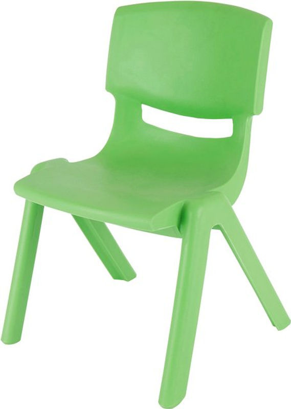 Bieco Kinderstuhl aus Kunststoff in Grün, B/T/H: 36,0 x 34,0 x 51,5 cm - Bild 3