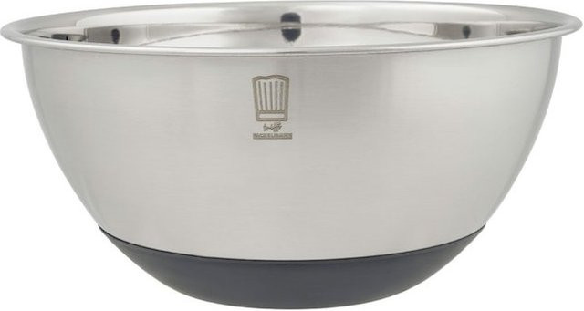 Fackelmann Chefkoch Schüssel aus Edelstahl in Silber mit rutschfester Basis, 2,5 l - Bild 1