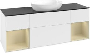 V&B Waschtischunterschrank Finion in Weiß lackiert, Breite: 160 cm, Tiefe: 50,1 cm, Höhe: 50,1 cm - Bild 1
