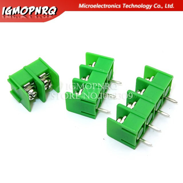 KF2510 Klemmenstecker Set mit Schraubklemmen in Grün, 2-polig bis 4-polig, Abstand 7,62 mm für Arduino - Bild 1