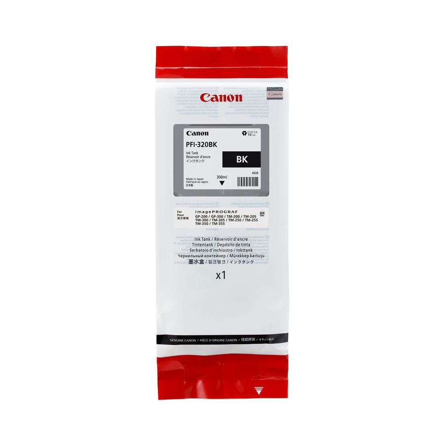 Canon PFI-320BK Original Tintenpatrone Schwarz 300 ml für imagePROGRAF TM-200, TM-205, TM-300, TM-305 - Bild 3