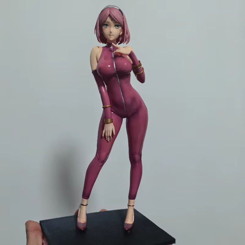 Bandai Naruto Haruno Sakura Anime Figur in Gelb und Rosa, 30 cm PVC Action Figur für Sammler - Bild 2