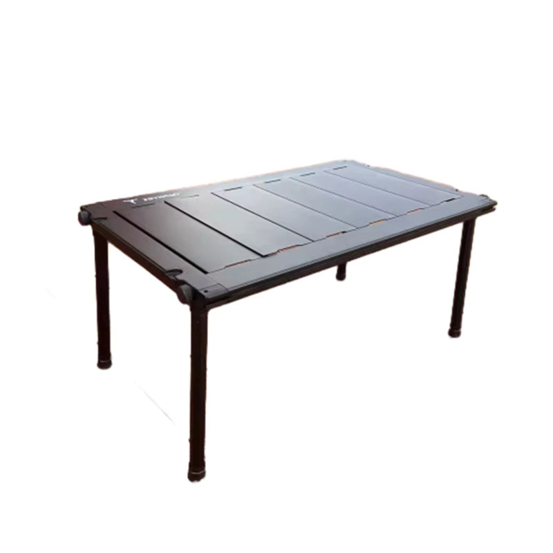 Tryhomy IGT Campingtisch aus Aluminiumlegierung in Schwarz, rechteckiger Picknicktisch für Outdoor und Camping - Bild 2