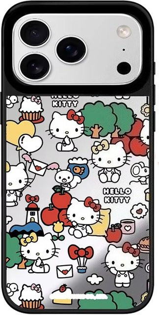 Sanrio Hello Kitty MagSafe Handyhalterung mit Snack-Halterung für Post-it-Notizen und Spiegelabdeckung für iPhone 17 16 15 14 13 Pro Max Plus, Mehrfarbig - Bild 1