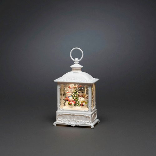 Konstsmide LED-Wasserlaterne in Weiss mit Leuchtmittel, B/H/T: 8,5 x 25 x 13,5 cm - Bild 1