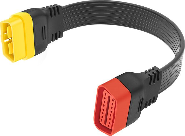 JFIND OBD2 OBDII Verlängerungskabel 16-poliger Stecker auf Buchse für ELM327 und Launch Thinkdiag Adapter - Bild 1
