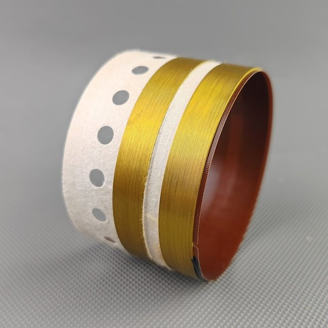 JBL Lautsprecher Mitteltöner aus reinem Aluminium mit flacher Drahtspule und Wärmeableitungsöffnungen, Farbe: Gold, Durchmesser: 76,2 mm - Bild 1