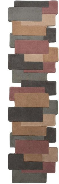 Flair Rugs Wollteppich Collage in Multicolour, abstraktes und modernes Design, Breite: 60 cm, Länge: 230 cm - Bild 1