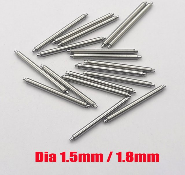 Federstegstifte Edelstahl, Silber, für Uhrenarmbänder - Bild 1
