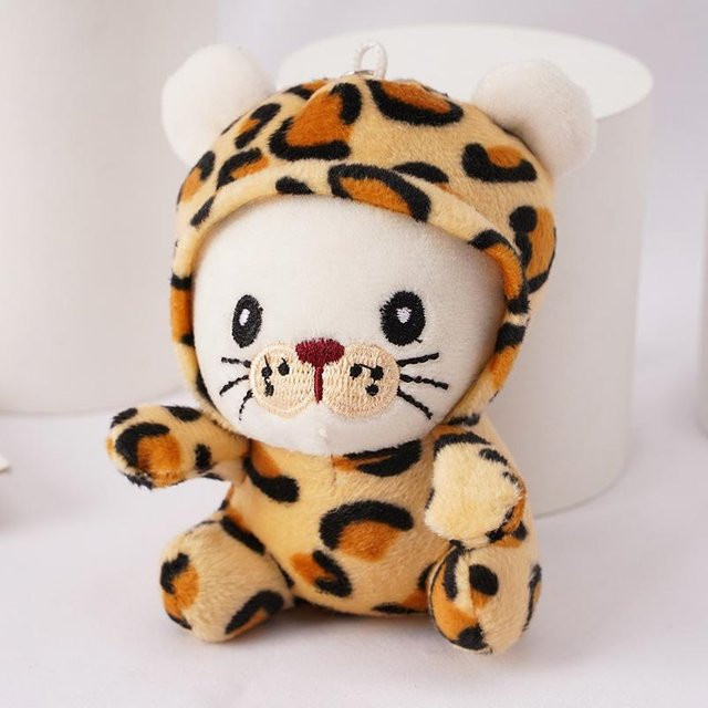 BC Pet Supplies Schlüsselanhänger Tiger Plüsch, 11 cm, beige, Kinder - Bild 1