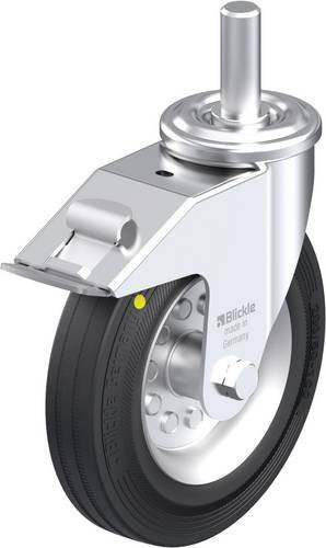 Blickle Stahlblech-Lenkrolle LEZ-VE 200R-22-FI-EL in Silber, Rad-Durchmesser: 200 mm, Tragfähigkeit: 205 kg - Bild 1