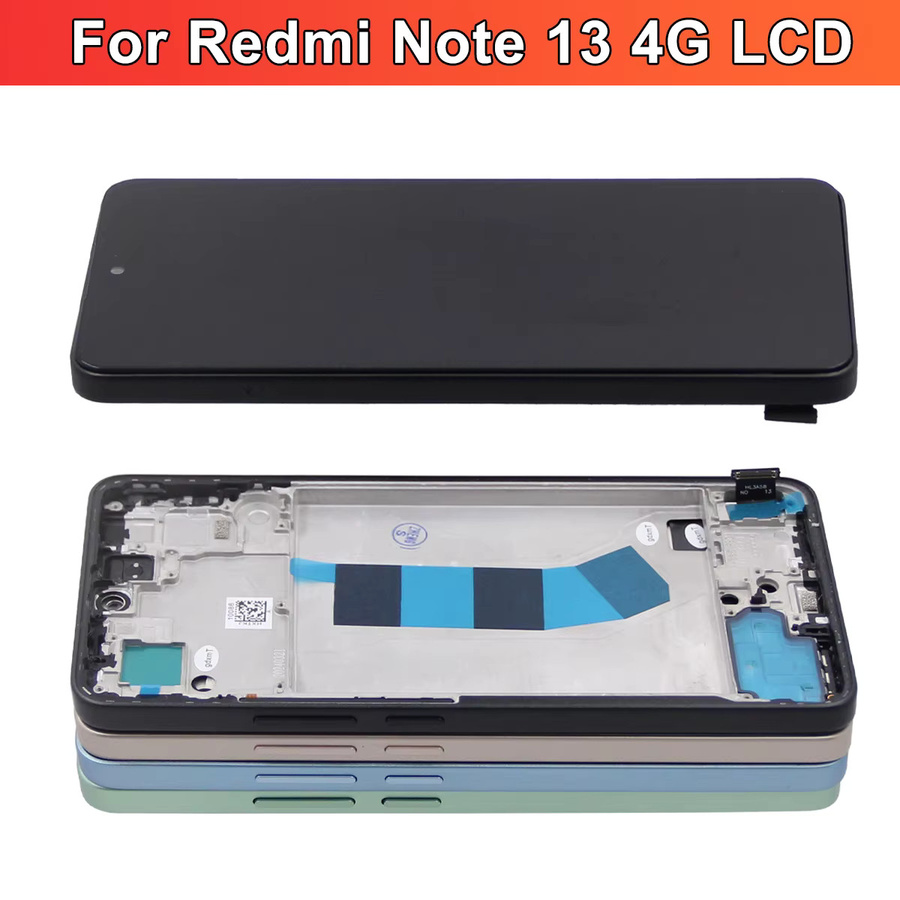 Xiaomi Redmi Note 13 4G AMOLED LCD Display mit Touchscreen Digitizer Ersatz in Schwarz - Bild 3