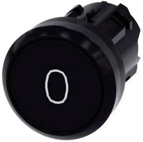 Siemens Drucktaster 3SU1000-0AB10-0AD0 Schwarz IP66 IP67 IP69/IP69K Durchmesser: 29,5 mm, Höhe: 29,5 mm - Bild 1