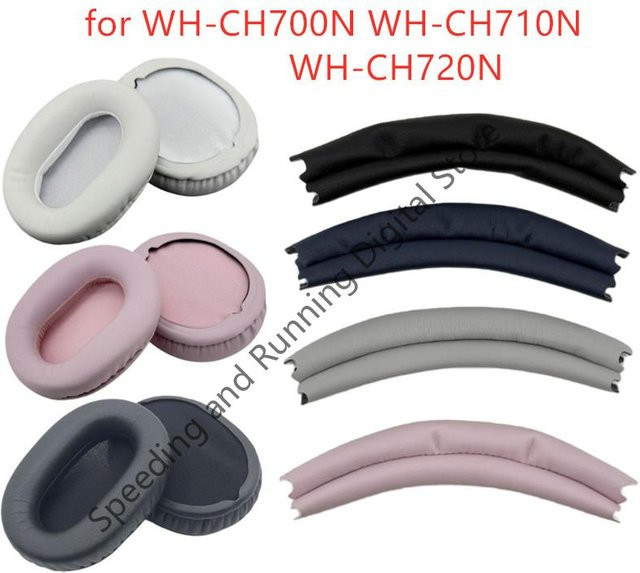 Headbeam Ersatz-Ohrpolster in Blau für Sony WH-CH700N WH-CH710N WH-CH720N MDR-ZX770BN MDR-ZX780DC Kopfhörer - Bild 1