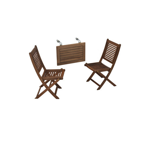 Merxx Cordoba Gartenmöbelset 3-teilig aus Holz und Metall in Braun - Bild 1