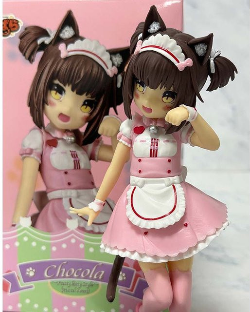 Bandai Nekopara Anime Figur Schokolade und Vanille Katze Maid aus PVC, Höhe: 18 cm - Bild 1
