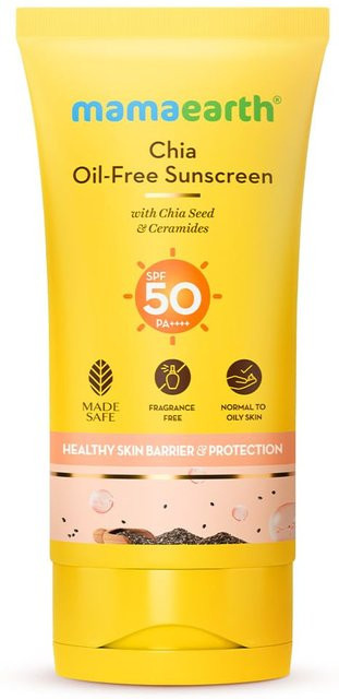 Mamaearth Chia Sonnencreme LSF 50, 50 g, Fettige Haut - Bild 1
