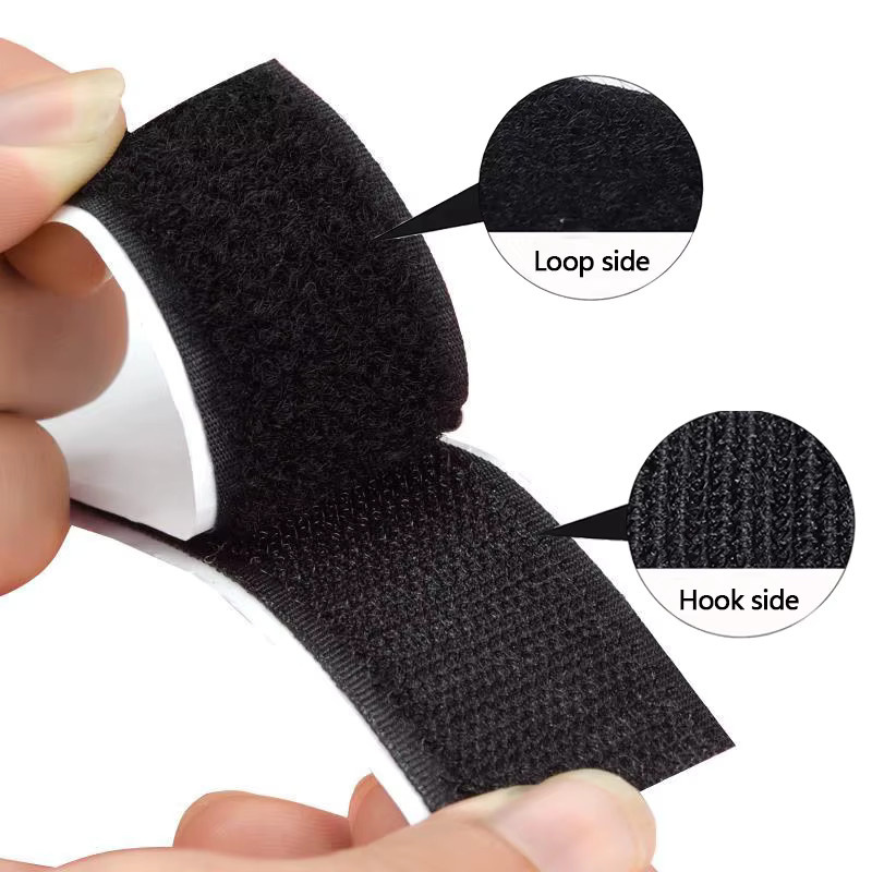 2 Rollen selbstklebendes Klettband in Weiß, 2 x 10 m Nylonverschluss für DIY-Handwerk und Teppichbefestigung - Bild 4