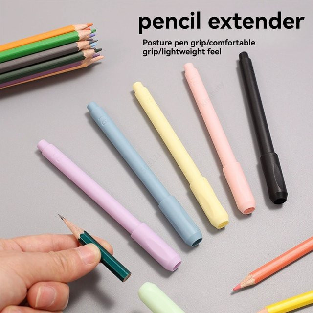 Haile Stiftverlängerer Set aus Kunststoff in Multicolour für Kunst, Schule und Büro - Bild 1