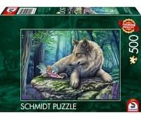 Schmidt Spiele Puzzle Wolf und Elfe aus fantastischen Welten, 500 Teile - Bild 1