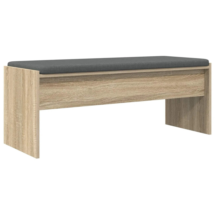 vidaXL Flurbank mit Kissen in Sonoma-Eiche, modern, B/T/H: 103 x 38 x 40 cm - Bild 2
