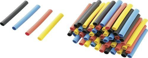 TRU Components Schrumpfschlauchsortiment bunt mit 3,20 mm und 1,60 mm Durchmesser sowie 2:1 Schrumpfrate - Bild 1