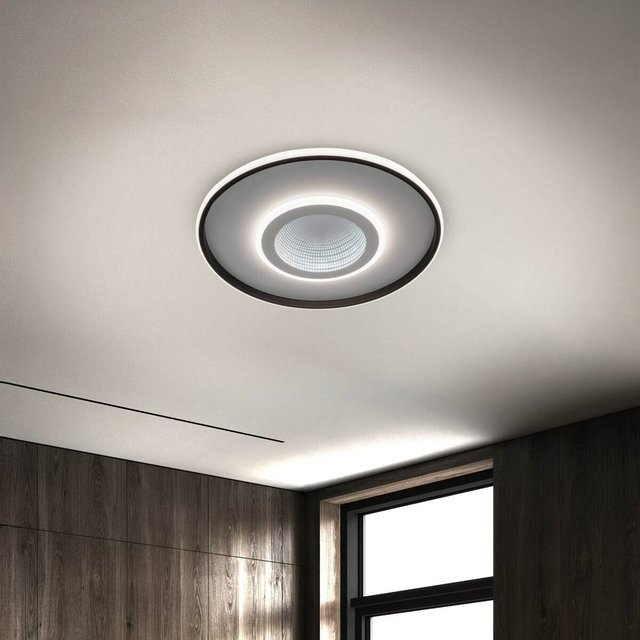 Näve Leuchten Redona LED Deckenleuchte mit 3D-Effekt und CCT in Weiß, Durchmesser: 50 cm, Höhe: 6 cm - Bild 1