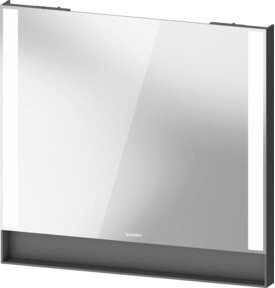 Duravit Qatego Lichtspiegel Badspiegel in Graphit matt, B: 80 cm, H: 75 cm, T: 6,5 cm, 26 W LED, dimmbar mit Sensorschalter und Touch-Funktion - Bild 1
