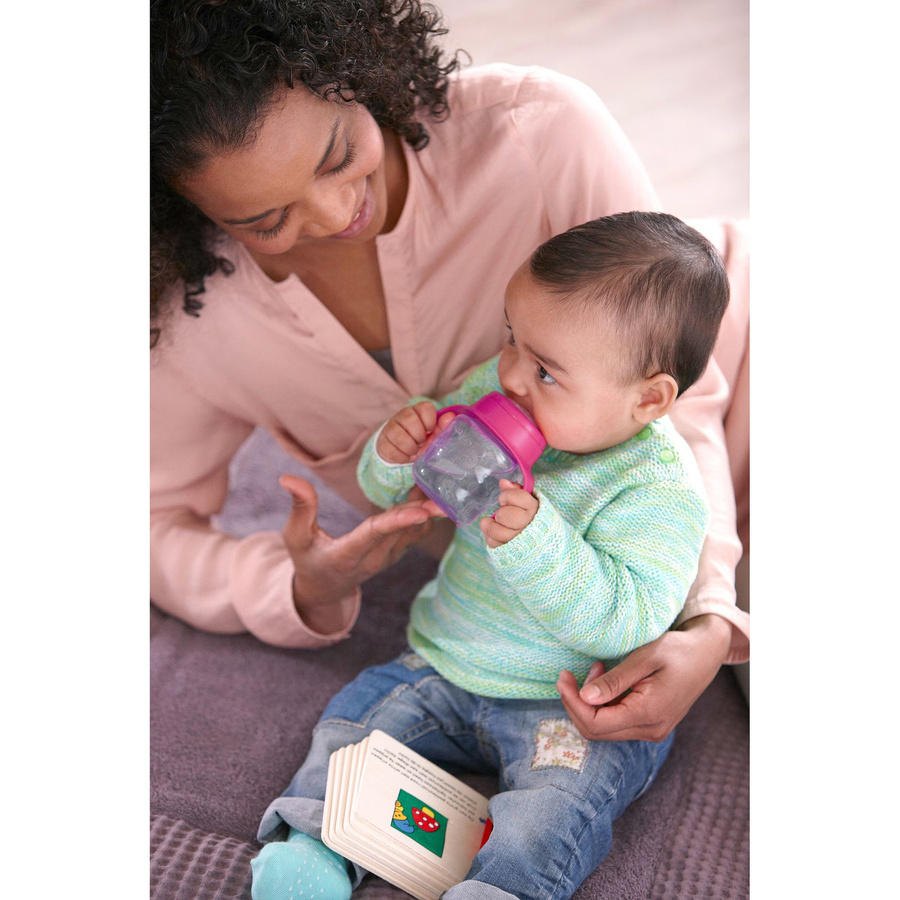 Philips Avent Easy Sip Schnabelbecher mit Silikon-Schnabel, 200 ml, Pink/Lila - Bild 4