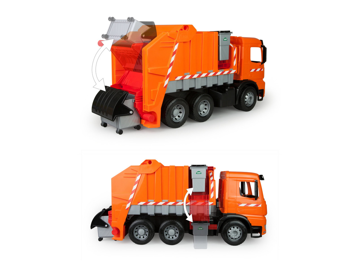 LENA Giga Trucks Müllwagen Arocs mit Aufklebern ab 36 Monaten - Bild 3