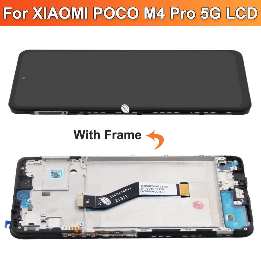 Xiaomi Poco M4 Pro 5G LCD Display Touchscreen Digitalisierer mit Rahmen in Schwarz 6.6 Zoll - Bild 3
