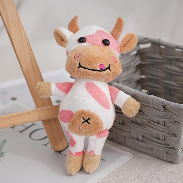 Yiran toy Milchkühe Plüschtier, Schlüsselanhänger, 15cm, ab 3 Jahre - Bild 1