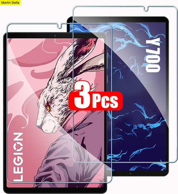 3er-Pack Lenovo Legion Y700 2. Generation Displayschutzfolie aus gehärtetem Glas, transparent, für 8,8 Zoll Tablet TB-9707 und TB-320 - Bild 1