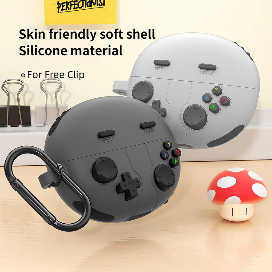 3D Cartoon Spielkonsole Schutzhülle für Huawei FreeClip mit Haken - Bild 2