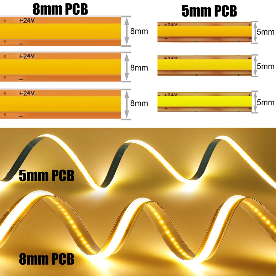 GAHADA COB LED Strip Light Flexibles Lineares Licht mit 400 LEDs, Weiß, Schneidbar - Bild 5