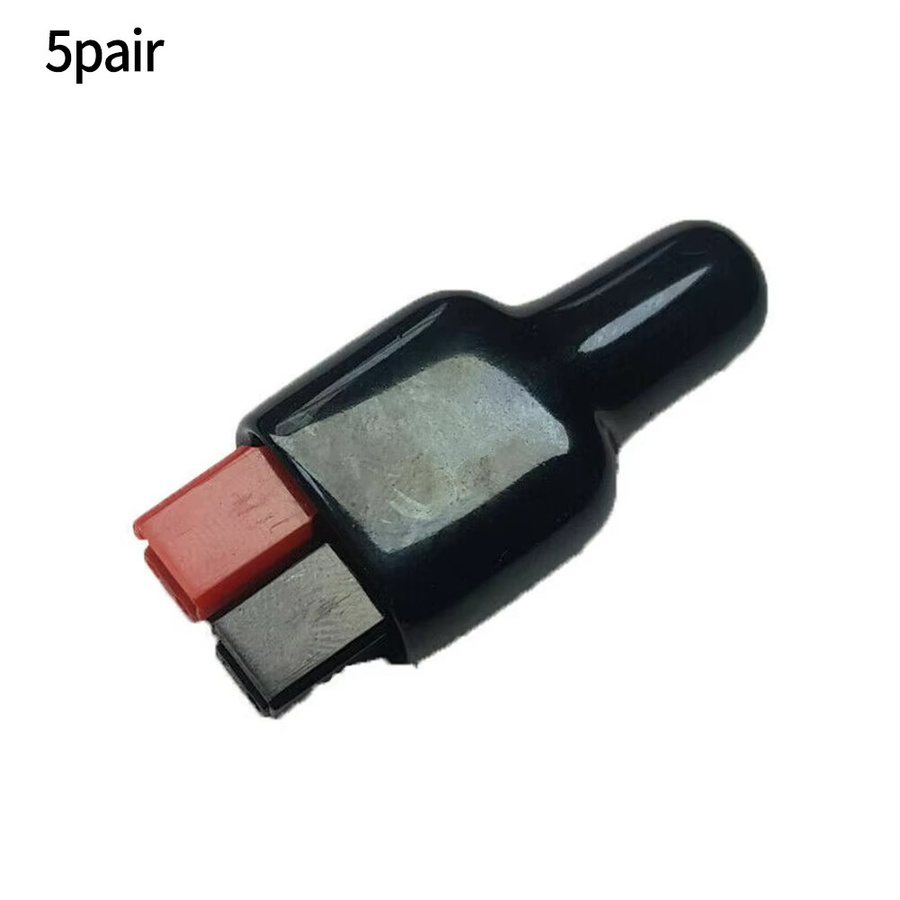 BAJEAL 5 Paar 30-AMP-Stecker mit schwarzen PVC-Staubschutzhüllen aus Gummi für elektrische Geräte, 600-V-Stecker und Anschlusshülsen, Schwarz - Bild 4
