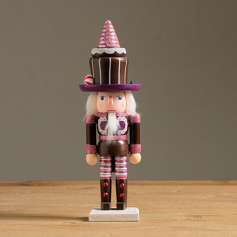 Handbemalter Nussknacker aus Holz von Binchi Keji Travel, mehrfarbig, Höhe: 25 cm, Weihnachtsdekoration für Kinder - Bild 3
