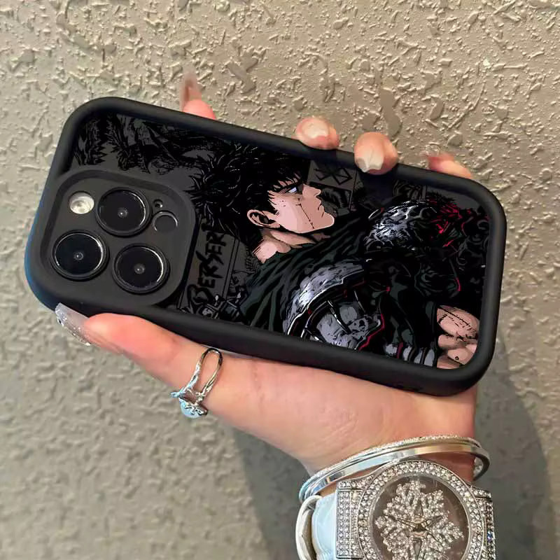Berserk Anime Handyhülle für Apple iPhone 17 Air 16E 16 15 14 13 12 Mini Pro Max Plus mit Augen- und Leiter-Design als weiche Schutzhülle - Bild 2