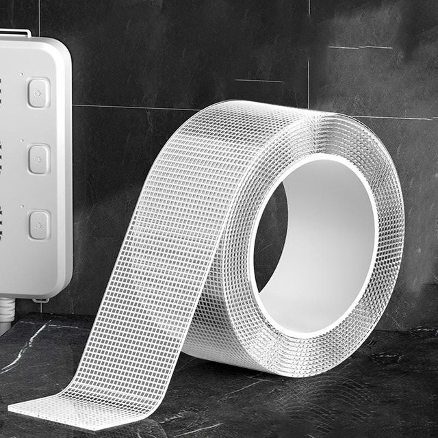 Doppelseitiges Nano-Klebeband transparent, extra stark und wasserfest, Breite: 3 cm, Länge: 3 m - Bild 1