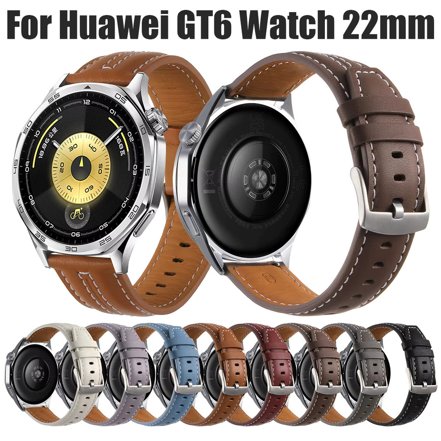 Huawei Uhrenarmband Leder, 22 mm, 18 mm, Unisex - Bild 3