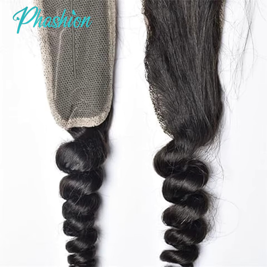 upermall Mode Kim K Wasser Welle Echthaar Perücke, 2x6 Schweizer Spitze, Transparent Frontal - Bild 2
