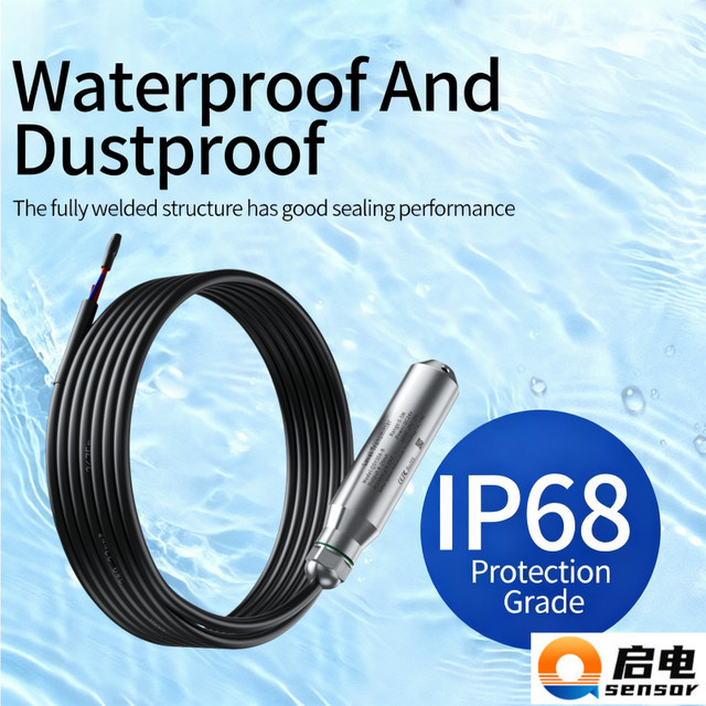 Digitaler Wasserstandsanzeiger XUYANGQIDIAN mit hydrostatischem Füllstandsensor für Pool und Wassertank, Farbe: Silber - Bild 1