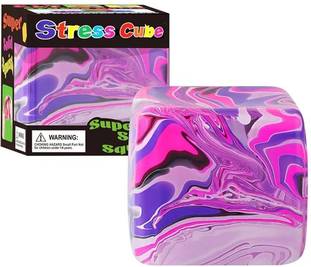 Sensorischer Stressabbau-Spielzeugwürfel, gefüllt mit Gel, Blindbox - Bild 1