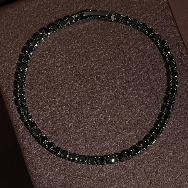 Tennisarmband Fashion Maker 2, Zirkonia, Kupfer, Schwarz, Damen - Bild 1