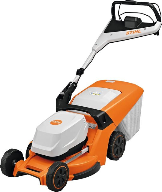 STIHL Akku-Rasenmäher RMA 448 PV in Orange-Grau mit Mulchkit und Fangkorb - Bild 2