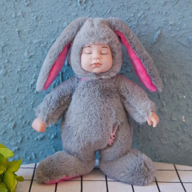 Fashnics Reborn Baby Puppen, Mädchen, graue, ab 2 Jahren - Bild 1