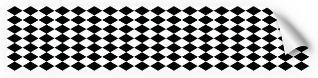 Myspotti Küchenrückwandfolie Bobby II Selbstklebend in Fliesenoptik, Schwarz-Weiß, B: 280 cm, H: 60 cm - Bild 1