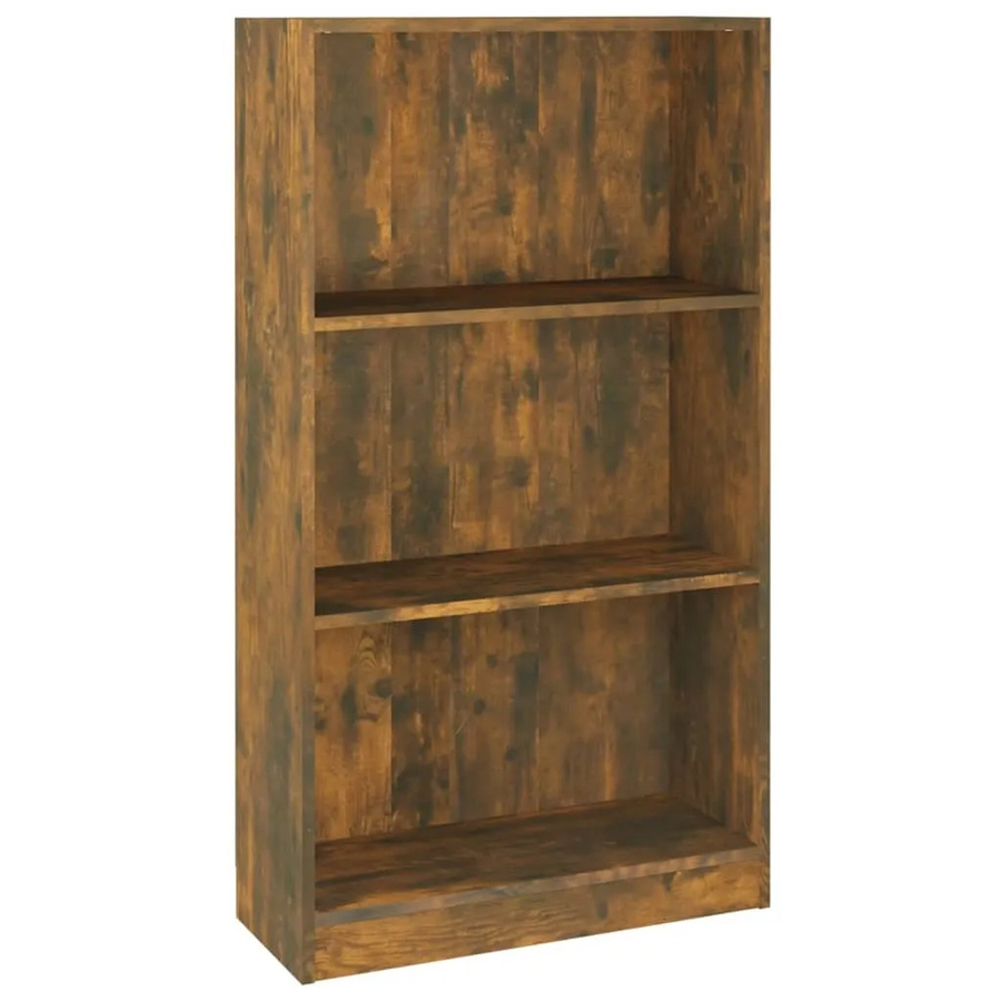 vidaXL Bücherregal aus Holzwerkstoff in Räuchereiche, Braun, B/T/H: 60 x 24 x 109 cm - Bild 2